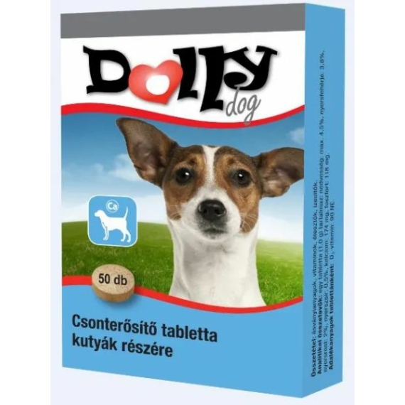 Dolly Csonterősítő Kutya Vitamin 50db/Doboz – táplálékkiegészítő kutyáknak