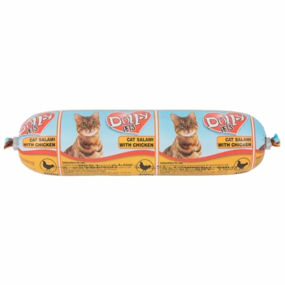 Dolly macska szalámi csirke 400gr – konzerves macskaeledel