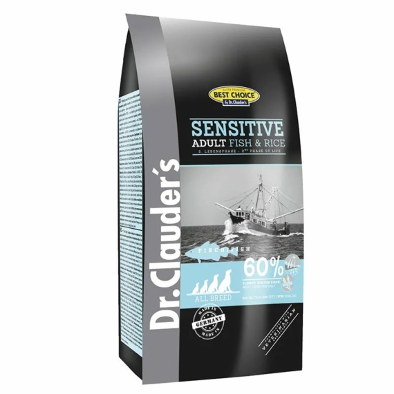 Dr.Clauders Adult Sensitive Hal&Rizs 350g – száraz kutyatáp