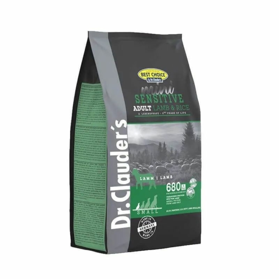 Dr.Clauders Best Choice Dog Sensitive Mini Adult Bárány&rizs 2kg – száraz kutyatáp