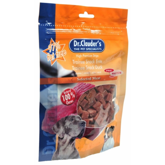 Dr.Clauders Dog Jutalomfalat Premium Kacsa Tréning 80g – jutalomfalat kutyáknak