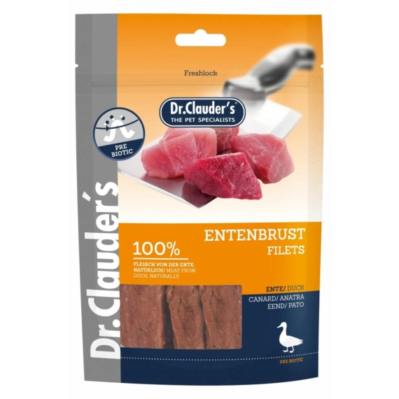 Dr.Clauders Dog Jutalomfalat Premium Kacsamell 80g – jutalomfalat kutyáknak