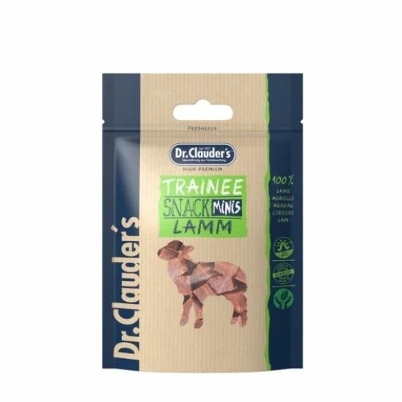Dr.Clauders Dog Jutalomfalat Trainee snack mini bárány 50g – jutalomfalat kutyáknak