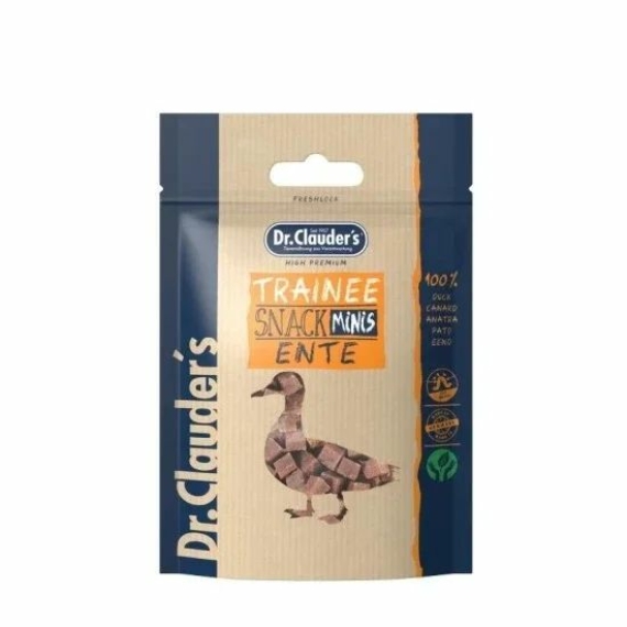 Dr.Clauders Dog Jutalomfalat Trainee snack mini kacsa 50g – jutalomfalat kutyáknak