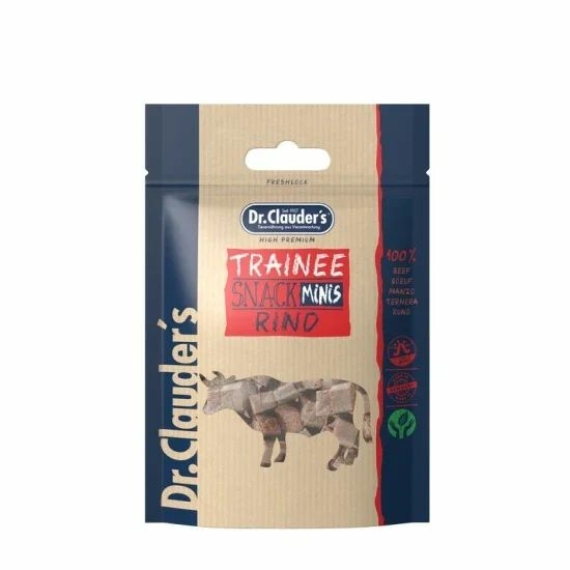Dr.Clauders Dog Jutalomfalat Trainee snack mini marha 50g – jutalomfalat kutyáknak