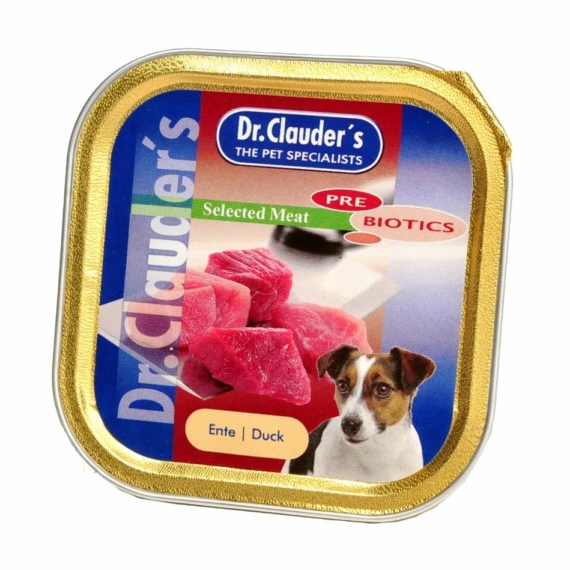 Dr.Clauders Dog Selected Meat Kacsás alutálka 100g – konzerves kutyaeledel