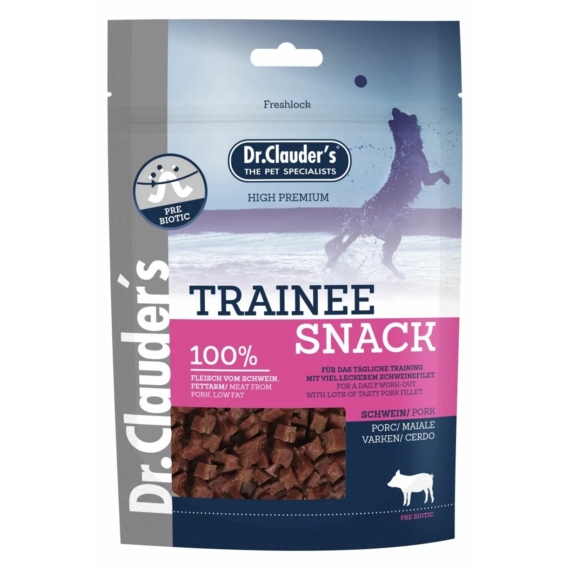 Dr.Clauders Premium Sertés tréning jutalomfalat 80g – jutalomfalat kutyáknak