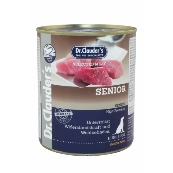 Dr.Clauders Selected Meat Senior konzerv 800g – konzerves kutyaeledel