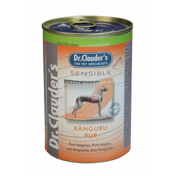 Dr.Clauders Selected Meat Sensible Kenguru Pure kengurus konzerv 400g – konzerves kutyaeledel