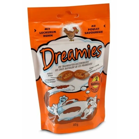 Dreamies Jutalomfalat Csirke 60g – jutalomfalat kutyáknak