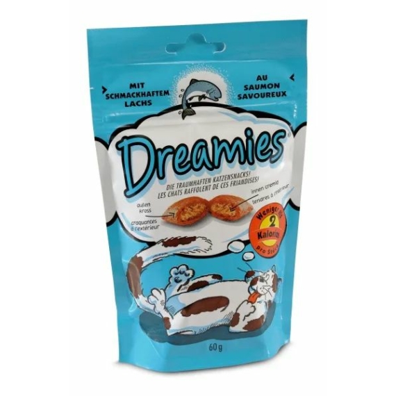Dreamies Jutalomfalat Lazac 60g – jutalomfalat kutyáknak