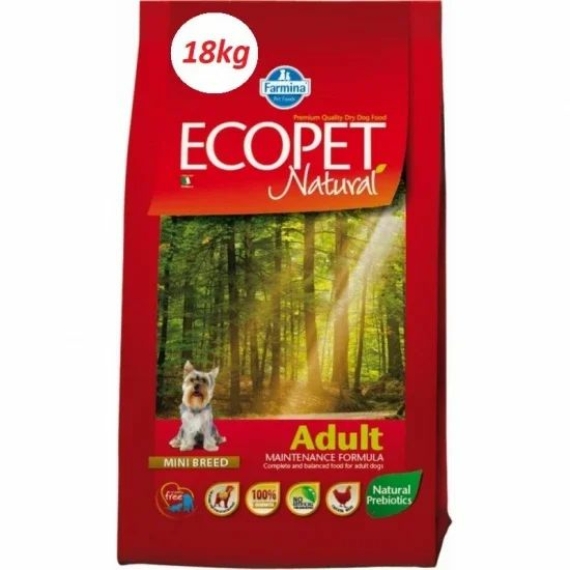 Ecopet Natural Adult Mini 18kg – száraz kutyatáp