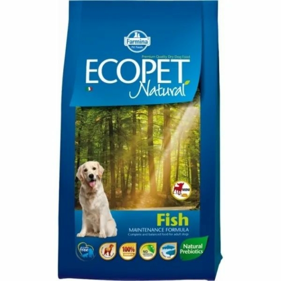 Ecopet Natural Fish Mini 14kg – száraz kutyatáp