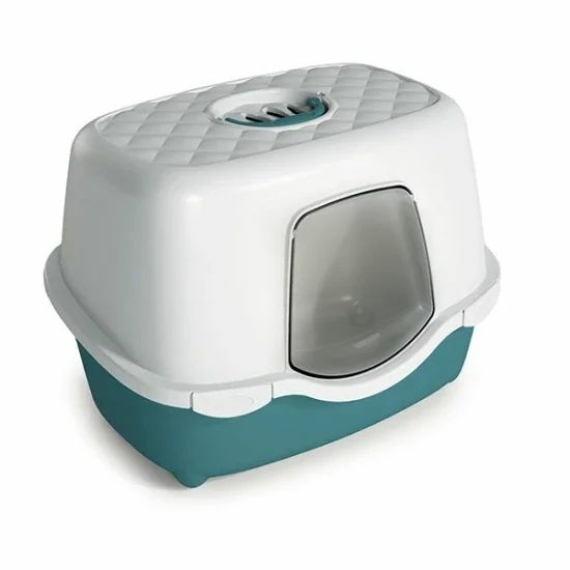 Trés Chic Fedeles Macska Wc 56x39x39cm Fehér/Zöld – macskaalom
