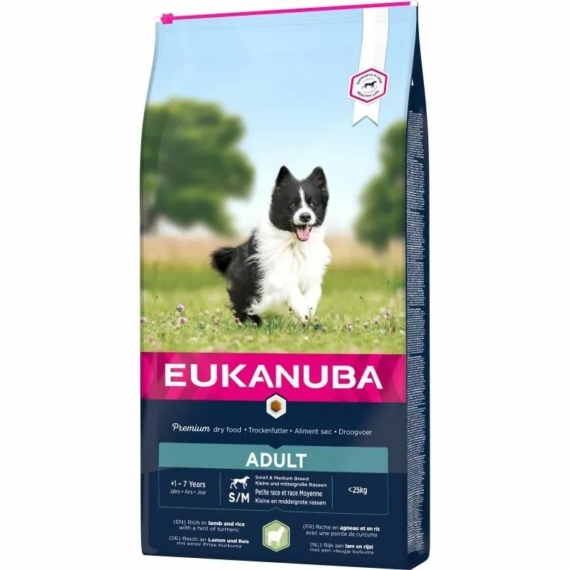 Eukanuba Adult Small&Medium Lamb & Rice kutyatáp 18kg – száraz kutyatáp