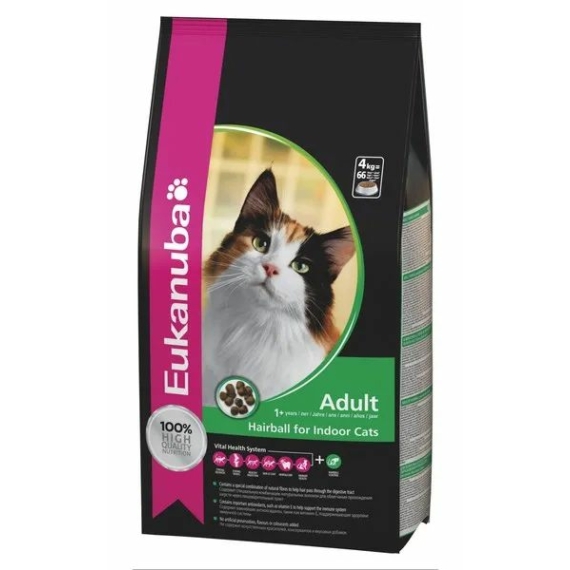 Eukanuba Cat Hairball Control macskatáp 2kg – száraz macskatáp