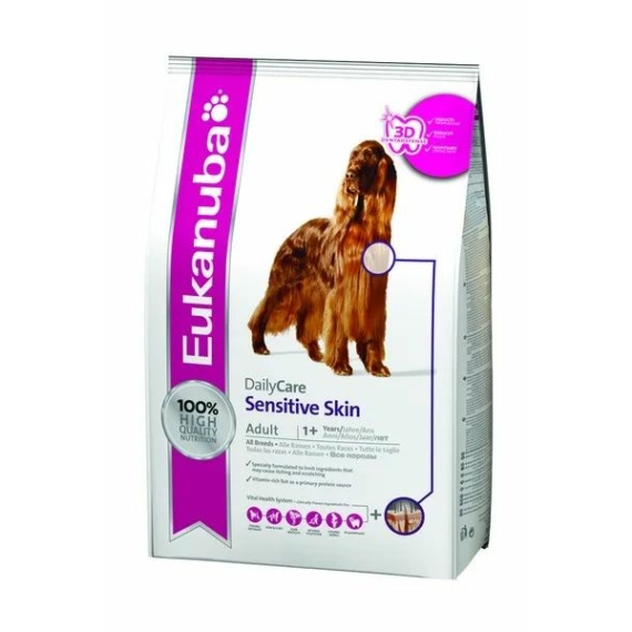 Eukanuba Daily Care Sensitive Skin kutyatáp 2,3kg – száraz kutyatáp