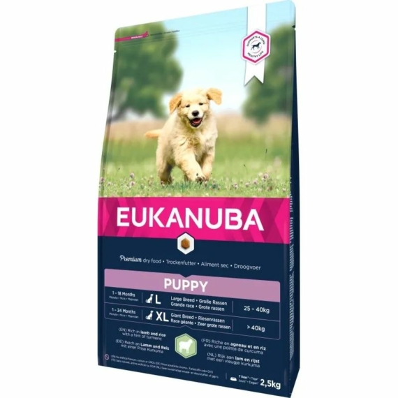 Eukanuba Puppy Large Lamb&Rice kutyatáp 2,5kg – száraz kutyatáp