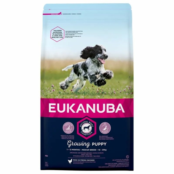 Eukanuba Puppy Medium kutyatáp 3kg – száraz kutyatáp