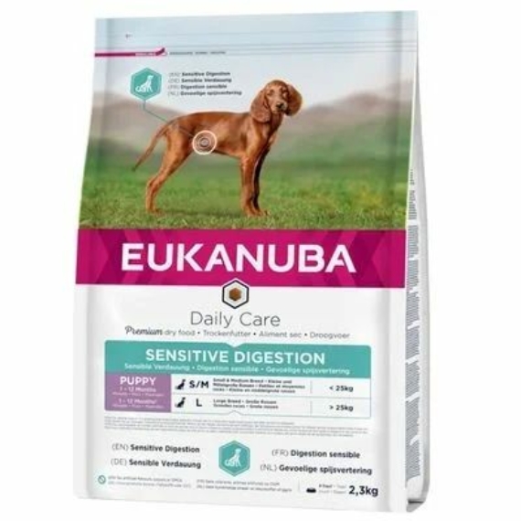 Eukanuba Puppy Sensitive Digestion kutyatáp 2,3kg – száraz kutyatáp