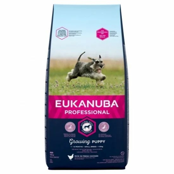 Eukanuba Puppy Small kutyatáp 18kg – száraz kutyatáp