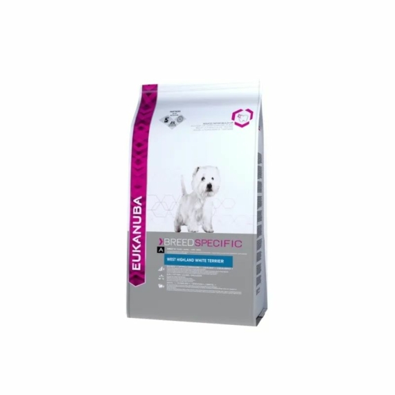 Eukanuba West Highland Terrier fajtatáp  2,5kg – száraz kutyatáp