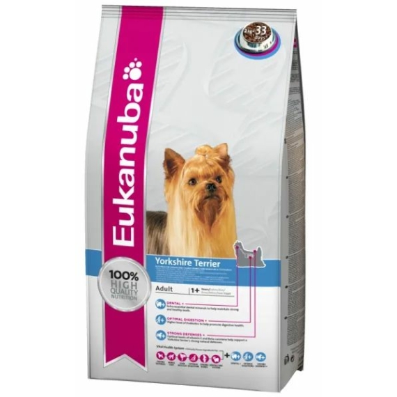 Eukanuba Yorkshire Terrier fajtatáp  2kg – száraz kutyatáp