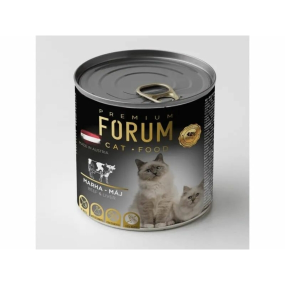 Forum Cat Konzerv Marha-Máj 415g – konzerves macskaeledel