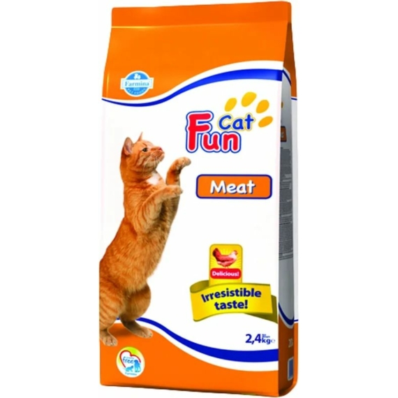Fun Cat Meat 2,4kg – száraz macskatáp