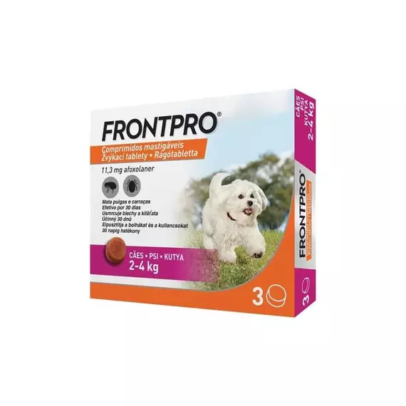 Frontpro 11 mg rágótabletta 2-4 kg 3X
