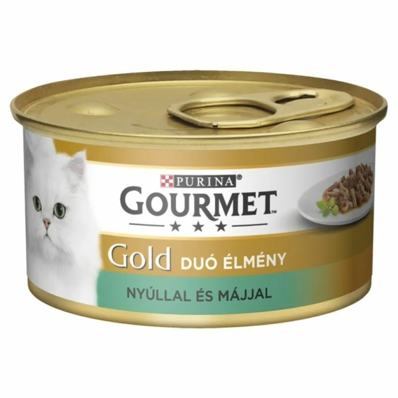 Gourmet Gold  Duó Nyúllal És Májjal 85g – konzerves macskaeledel