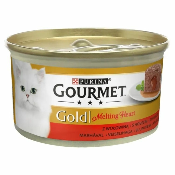 Gourmet Gold Melting Heart Lazaccal 85g – konzerves macskaeledel
