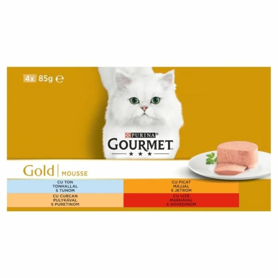 Gourmet Gold Multipack Pástétom (4x85g) – konzerves macskaeledel