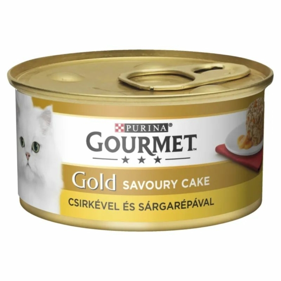 Gourmet Gold Savoury Cake Csirkével és sárgarépával 85g – konzerves macskaeledel