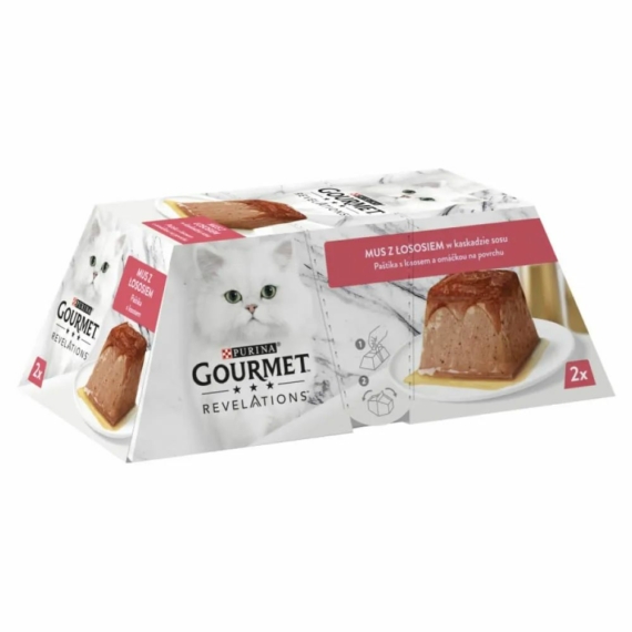 Gourmet Relevations Pastétom Lazaccal és szósszal 2x57g – konzerves macskaeledel