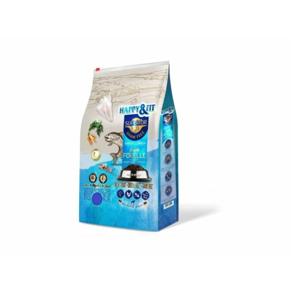 Happy&Fit Superior GF Hypo Friss pisztránggal, halolajjal, glükozaminnal és kondroitinnel 2,5kg – száraz kutyatáp