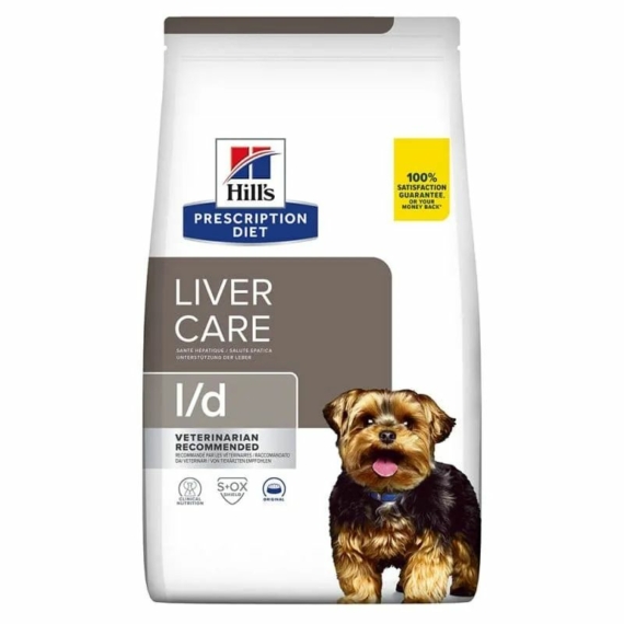 Hills Pescription Diet  Canine L/D 10 kg - májbetegségek étrendi kezelés – száraz kutyatáp