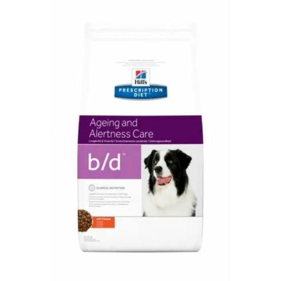 Hills Prescription Diet  Canine B/D 12 kg - agyi elöregedés – száraz kutyatáp