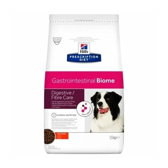 Hills Prescription Diet  Canine GI Biome 1.5 kg -  rostérzékeny, szteroidokra reagáló enteropathi – száraz kutyatáp