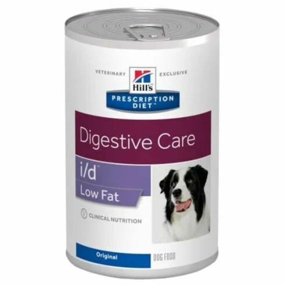 Hills Prescription Diet  Canine I/D Low Fat 360 g - zsírszegény diétára jól reagáló  GI rendellen – konzerves kutyaeledel
