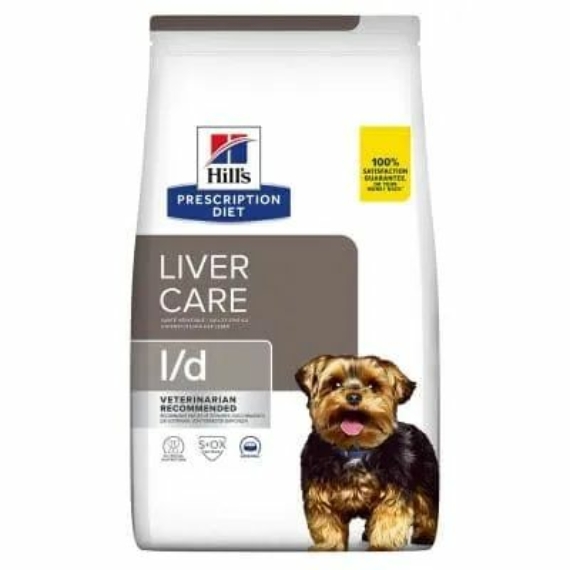 Hills Prescription Diet  Canine L/D 2 kg - májbetegségek étrendi kezelés – száraz kutyatáp
