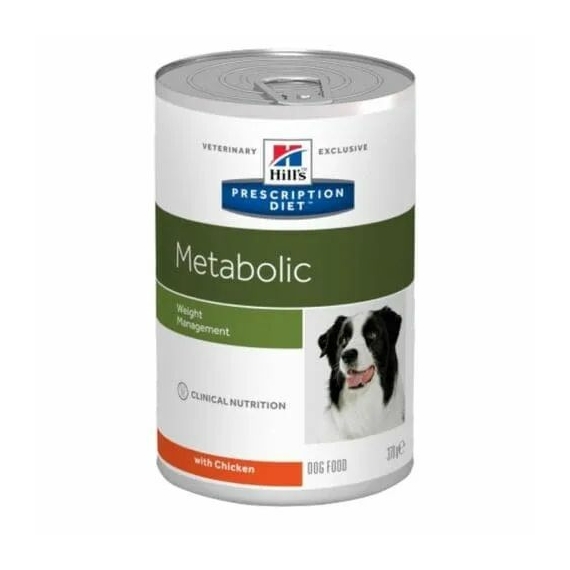 Hills Prescription Diet  Canine Metabolic 370 g - elhízott és túlsúlyos kutyák étrendi kezelése, – konzerves kutyaeledel