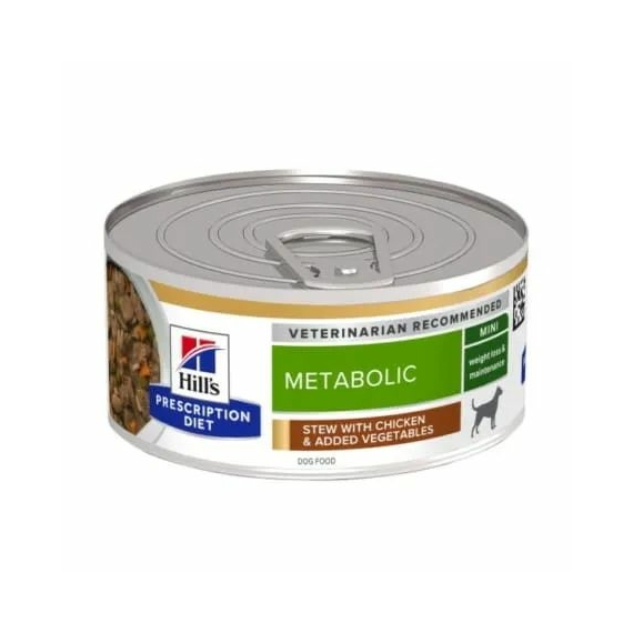 Hills Prescription Diet Canine Metabolic Chicken & Vegetables Stew 156g – konzerves kutyaeledel