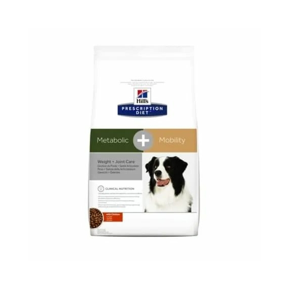 Hills Prescription Diet  Canine Meta+Mobility 12 kg - súlykontroll és izületi betegedések: izület – száraz kutyatáp