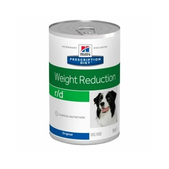 Hills Prescription Diet  Canine R/D 350 g - elhízás, fibrát kezelés – konzerves kutyaeledel