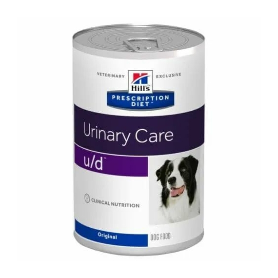 Hills Prescription Diet  Canine U/D 370 g - urát- és cisztin-húgykövek feloldása; urát-, oxalát-, – konzerves kutyaeledel