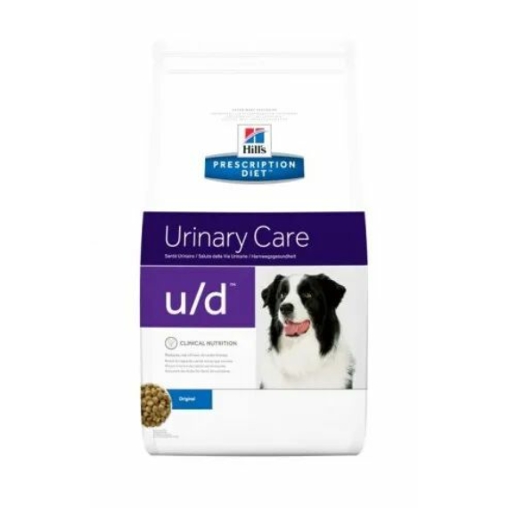 Hills Prescription Diet  Canine U/D 5 kg - urát- és cisztin-húgykövek feloldása; urát-, oxalát-, – száraz kutyatáp