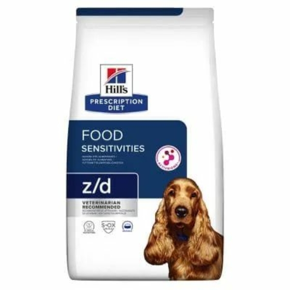 Hills Prescription Diet  Canine Z/D Ultra 3 kg - táplálékallergia étrendi kezelése,kimutatása eli – száraz kutyatáp