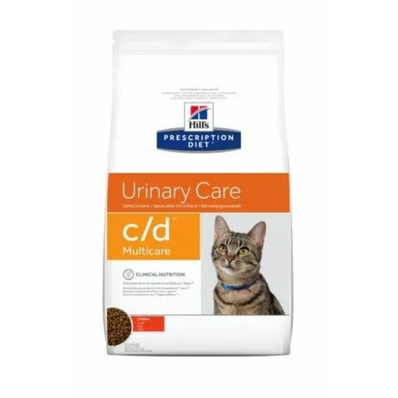 Hills Prescription Diet  Feline C/D Multicare 400 g - struvit és kalcium-oxalát húgykövesség – száraz macskatáp