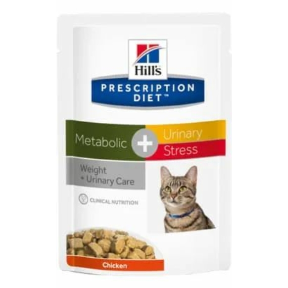 Hills Prescription Diet Feline C/D Stress + Metabolic 12x85g – konzerves macskaeledel